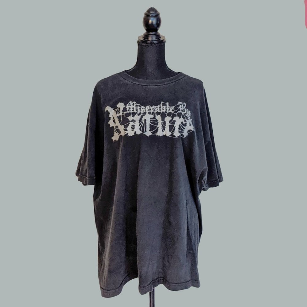 Vintage Miserable by Nature black tee size XXL